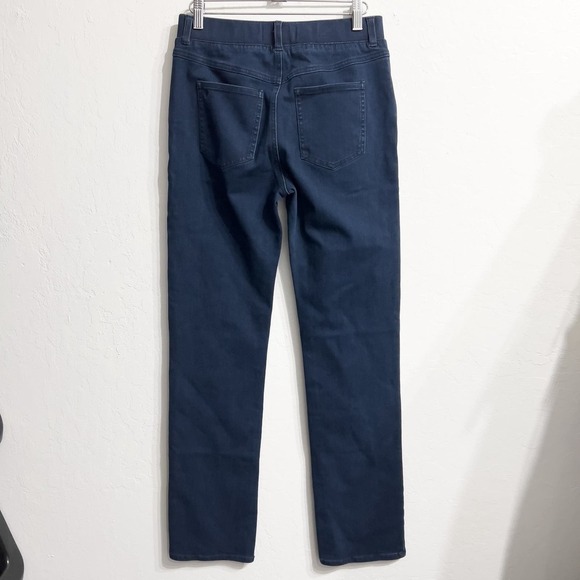 NWOT Betabrand Pull On Denim Jeans Stretch Straight Small Dark Indigo Long Tall - Picture 5 of 7